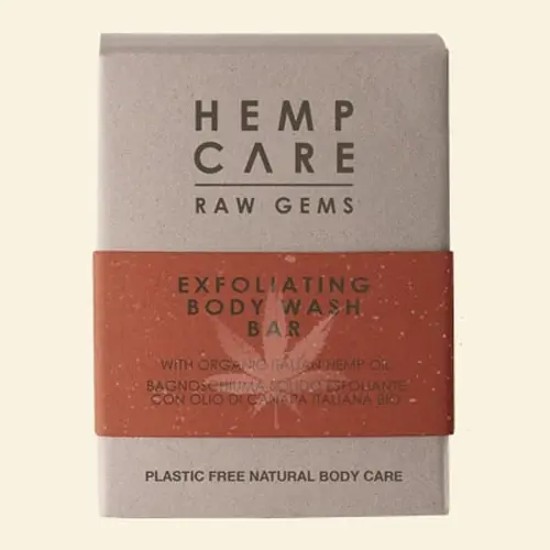 Image of HEMP CARE RAW GEMS EXFOLIATING BODY WASH