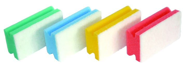 SPUGNE GIALLA CON PAD BIANCO