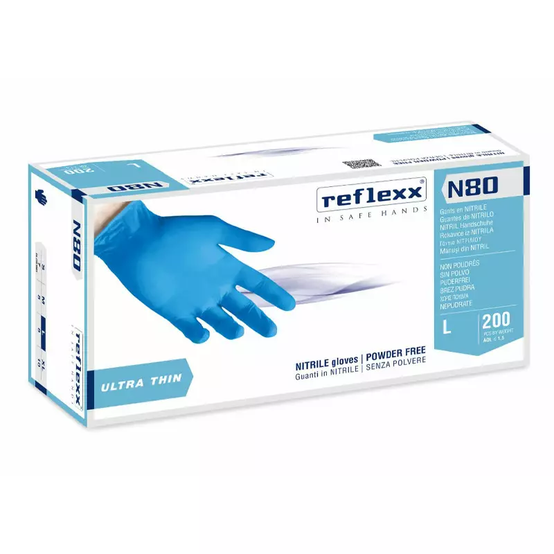REFLEXX 80 NITRILE SENZA POLVERE "L"