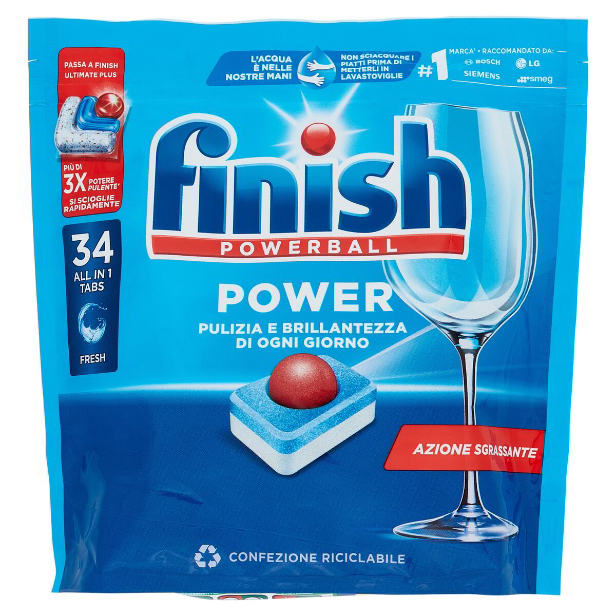 FINISH POWERBALL AZIONE SGRASSANTE ALL IN 1