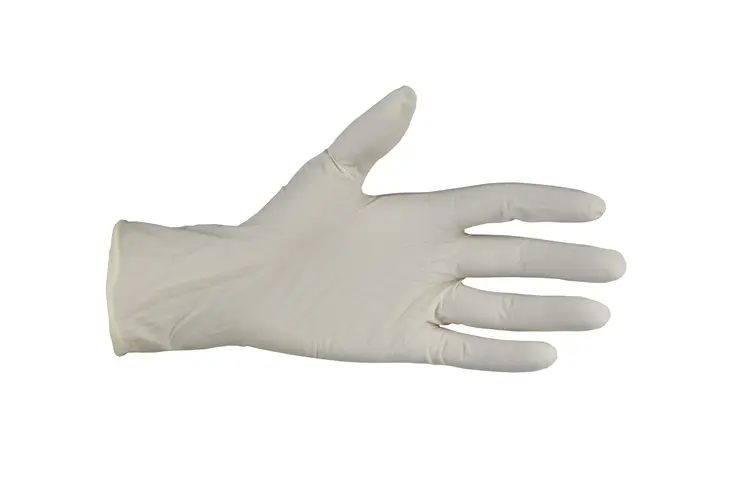 Einweghandschuh Weitaglove Latex Polymer + S, weiss, AQL 1.5, puderfrei
