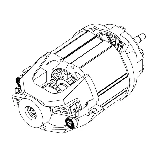 LW 46 HYBRID DUAL CORE – No. 132 – BRUSH MOTOR R77MP V.24 CC W.150