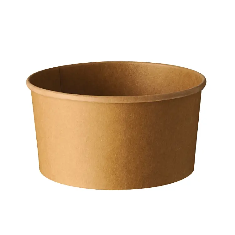 Salatschalen "To Go" aus Pappe "pure" rund 1000 ml braun