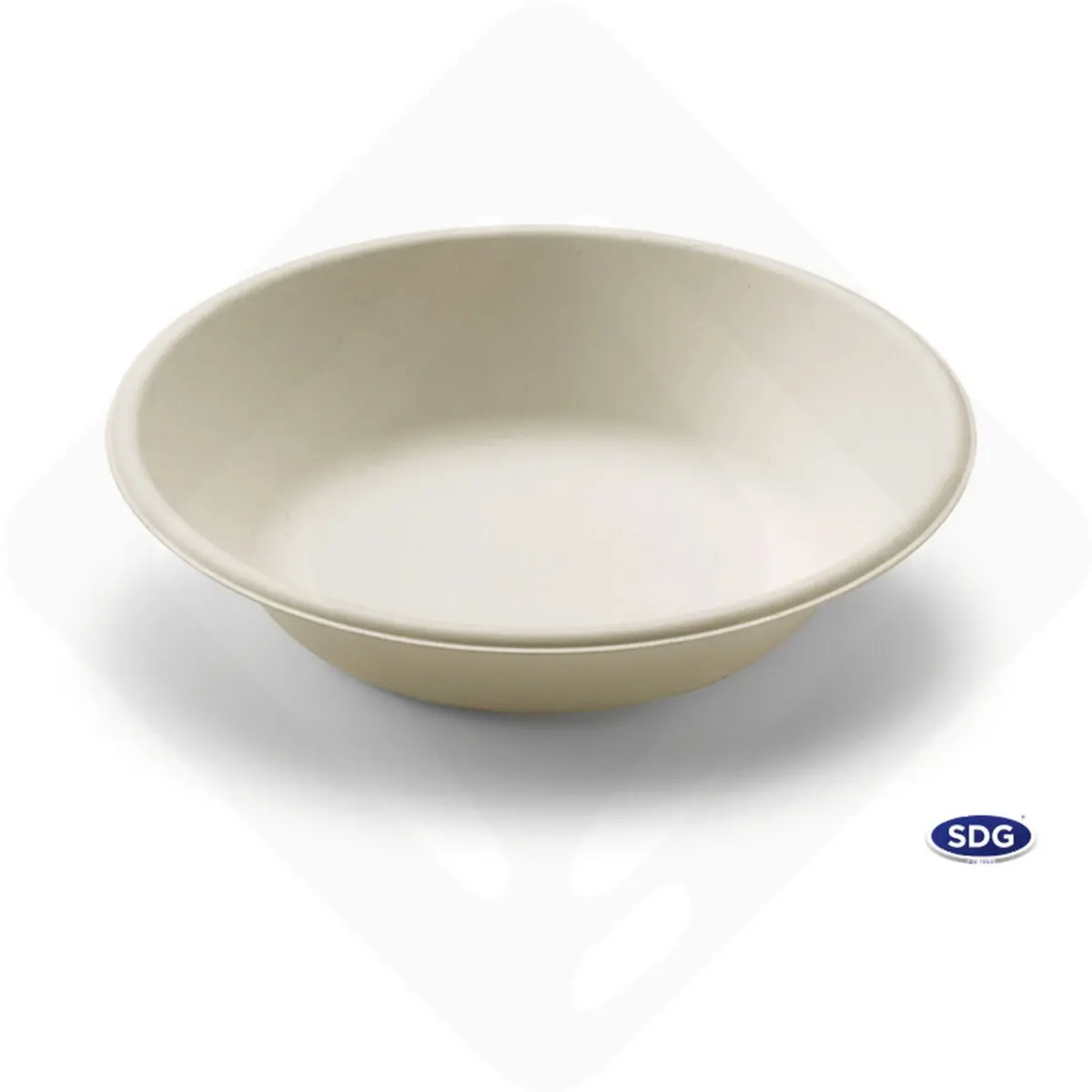 Piatto Fondo in Polpa di Cellulosa Ø190 mm, H40 mm, 680 ml - 500 pz