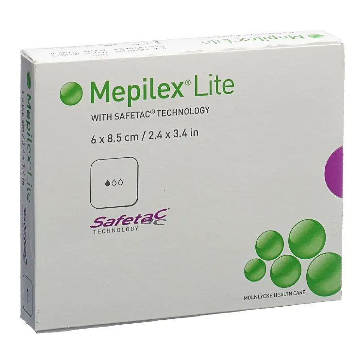 Schaumverband Mepilex® Lite Safetac® für exsudierende Wunden in 2 Grössen