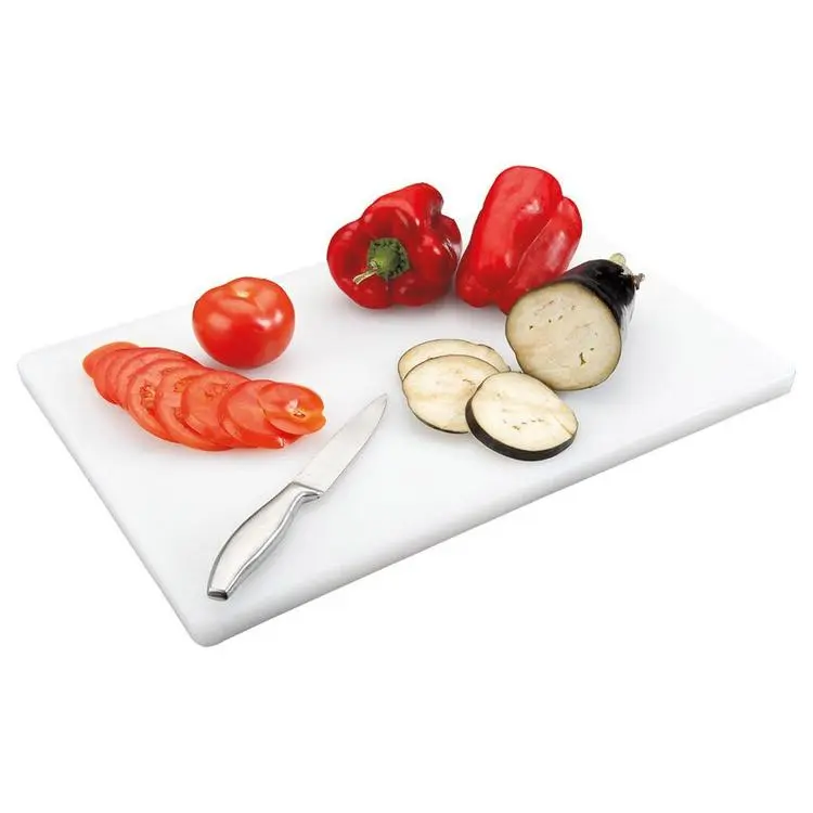 Schneidebrett 30x45x2cm HD/PE, weiss, ohne Saftrille