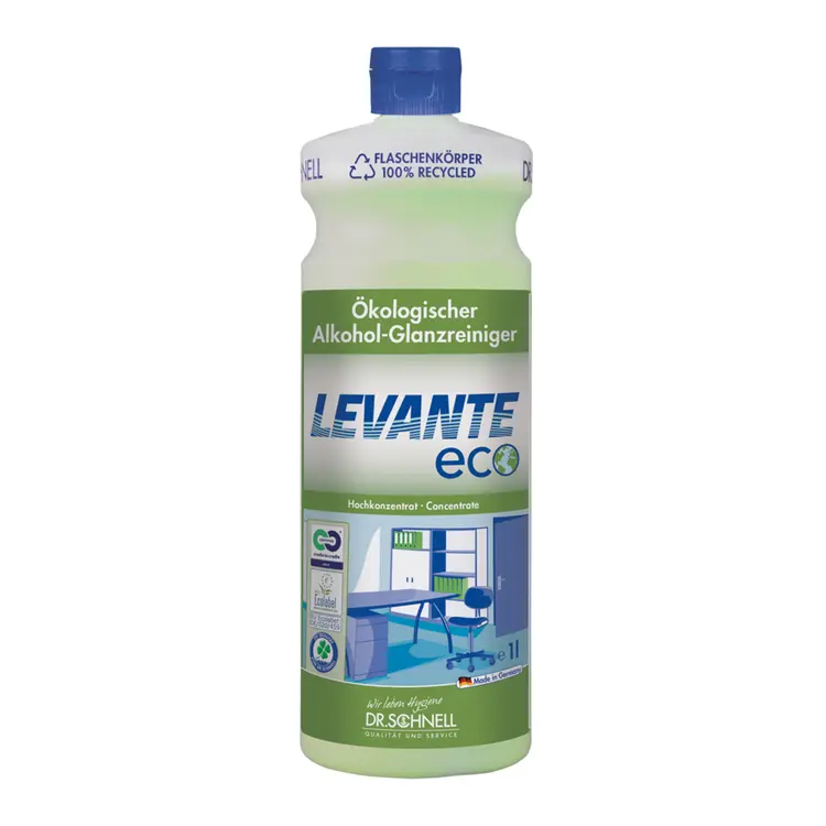 Alkoholreiniger Levante Eco Dr. Schnell Flasche à 1 Liter od er im Kanister à 10 Liter
