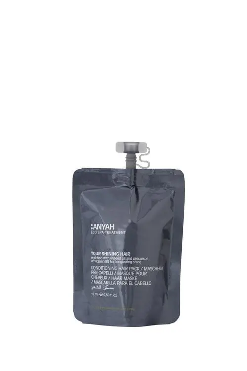 ANYAH Conditioning Hair Pack 15 ml angereichert mit Leinöl, Karton à 200 Doypacks
