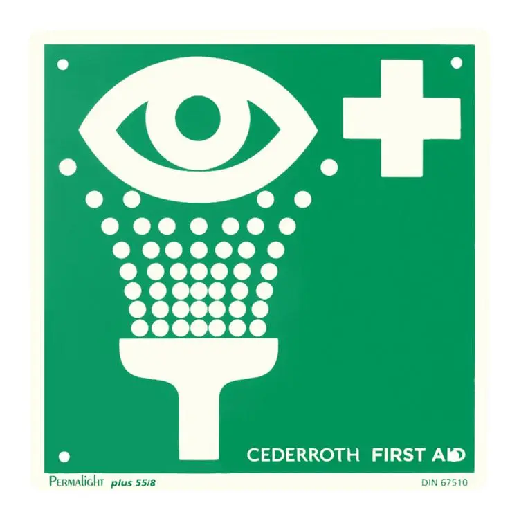 Schild mit Augenspülzeichen CEDERROTH