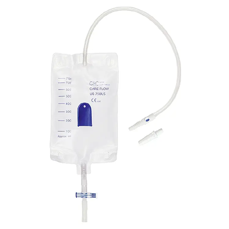 Beinbeutel 750ml unsteril mit einer Schlauchlänge von 50cm im Beutel à 10 Stück