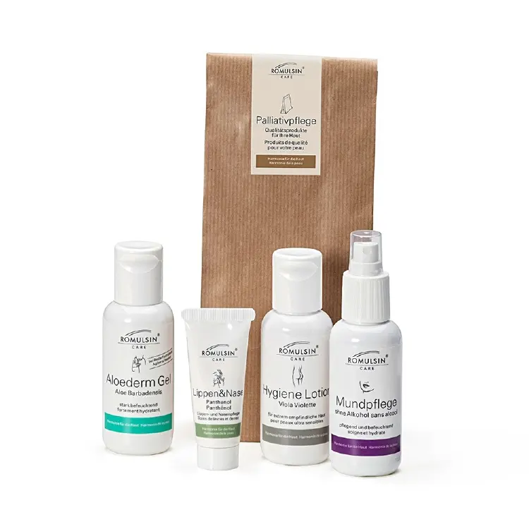 Palliativpflege-Set Romulsin Diacosa aus Lippenpflege / Aloederm-Gel / Hygiene-Lotion