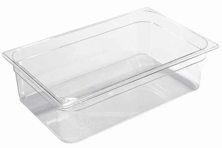 Gastronormbehälter Tritan aus CoPolyester transparent für Temperaturen -40°C und +90°C