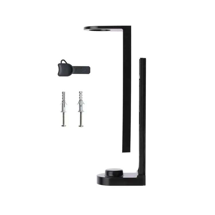 Wandhalter schwarz für Pumpspender zum Kleben