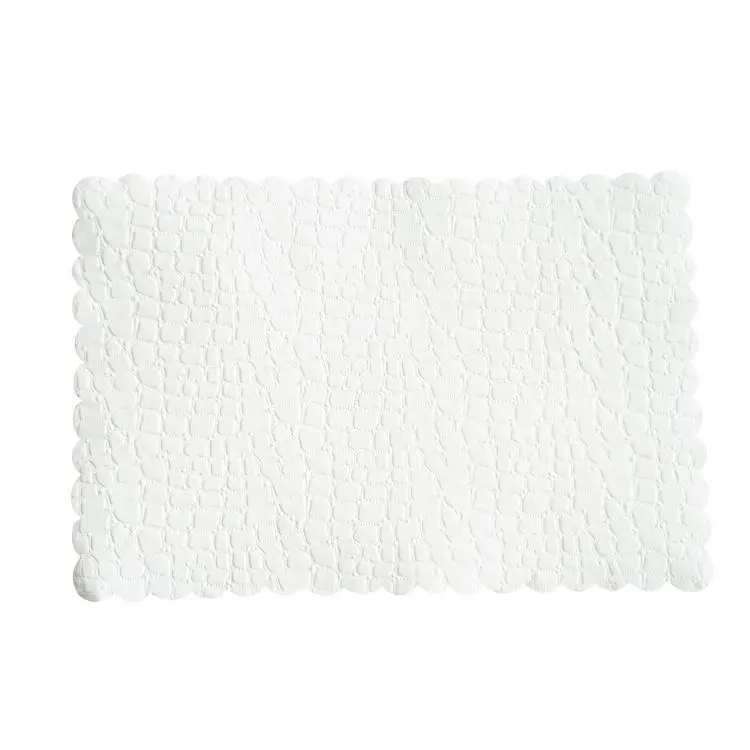 Plattenpapier Kroko 53 g/m2 eckig weiss, verschiedene Grössen, Pack à 500 Stück