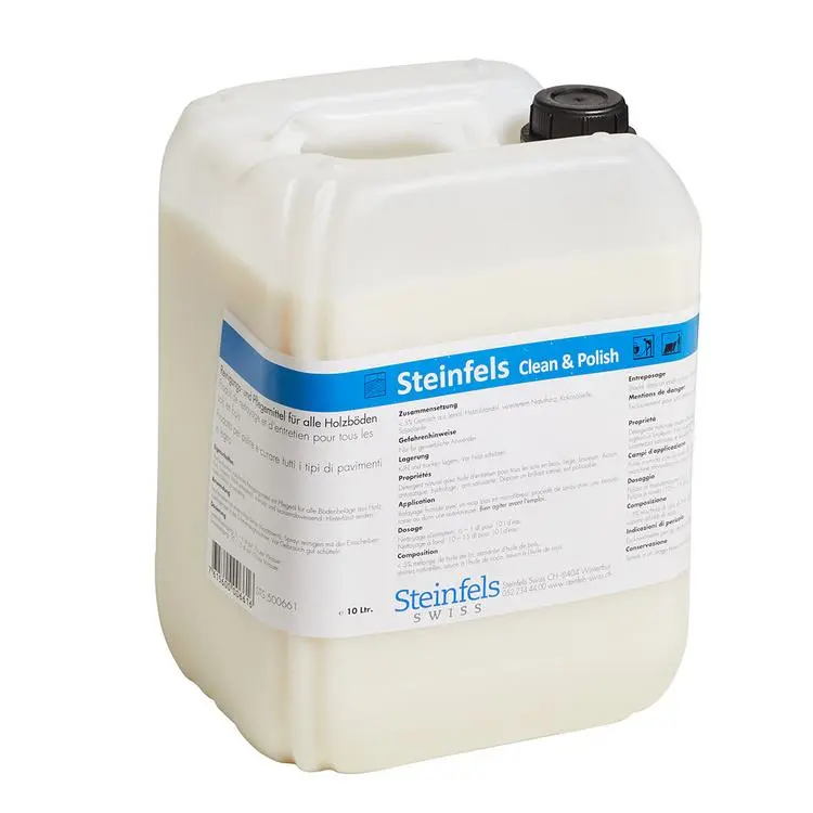 Holzpflegemittel Clean & Polish für alle Bodenbeläge im Kanister à 10 Liter