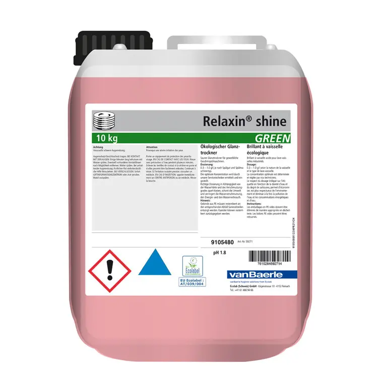 Glanztrocknungsmittel Relaxin shine, saurer Universaltrockner, Kanister à 10 Kg
