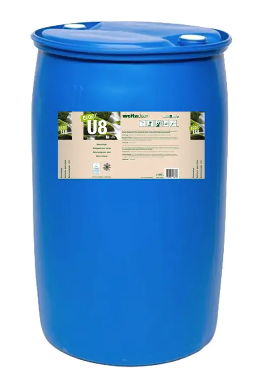 U8 ECO Glasreiniger für Glas, und Spiegel. rasch trocknend, in verschiedenen Grössen