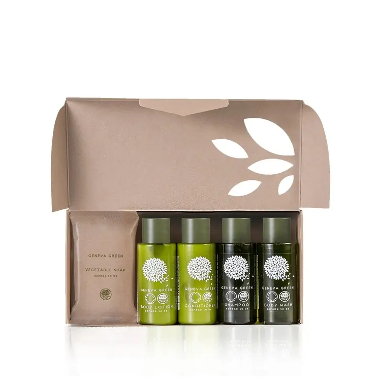 GENEVA GREEN Kosmetikset gross bestehend aus je 40ml Flakons Bodylotion, Shower&Bath,