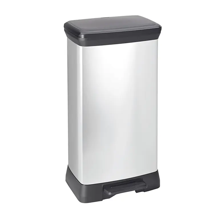 Tritt-Mülleimer rechteckigDecobi 50 Liter