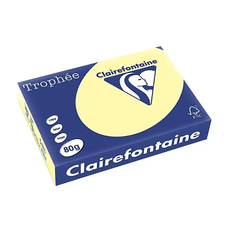 Kopierpapier Trophée A4 80 g/m2 Pastellfarben Pack à 500 Blatt