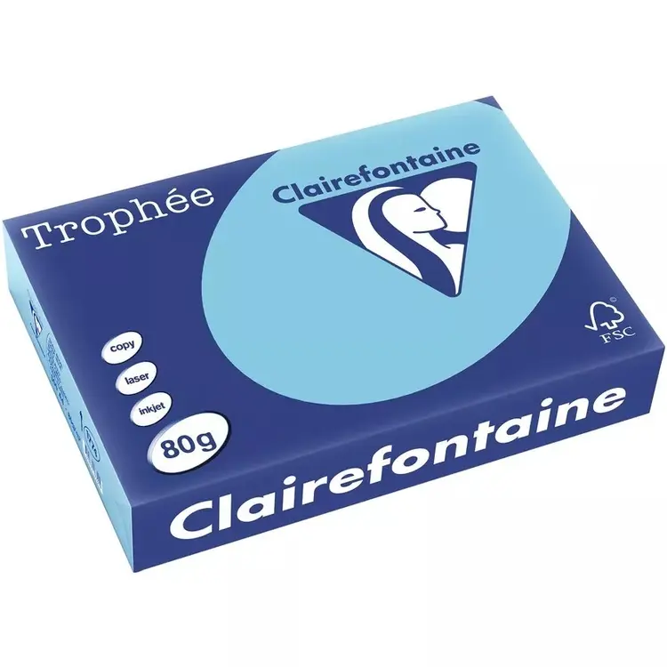 Kopierpapier Trophée A3 80 g/m2 Pastellfarben Pack à 500 Blatt