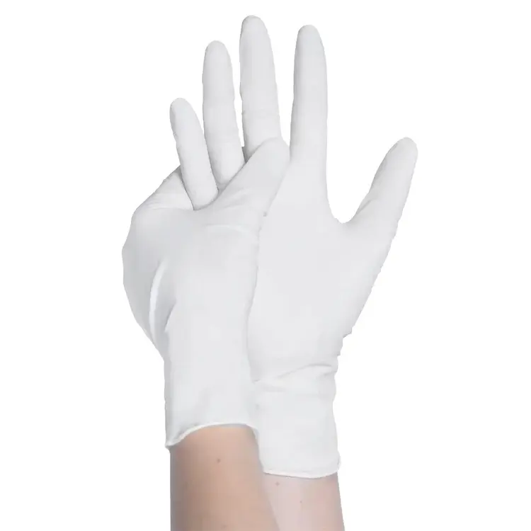 Einweghandschuhe Nitril White AQL 1.5, EN 455, EN 374-1/typB, Dispenser à 100 Stk
