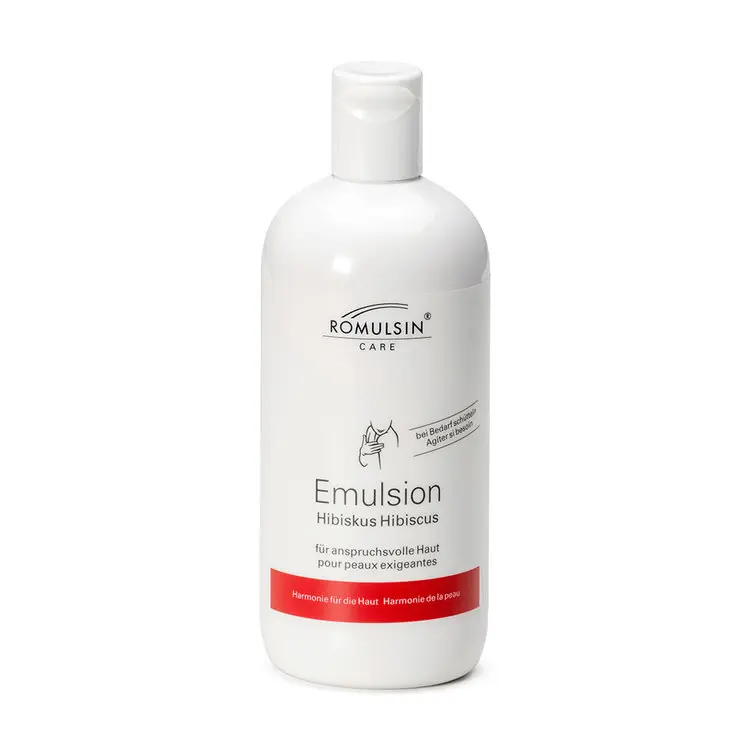 Emulsion Romulsin Diacosa Hibiskus für die anspruchsvolle Haut, Flasche à 250 / 500 ml