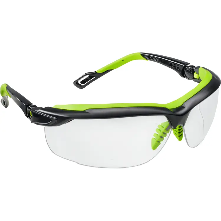 Schutzbrille NERI OSB4 mit PC-Rahmen, Gläser mit Anti-Kratz und Anti-Fog, grün/schwarz