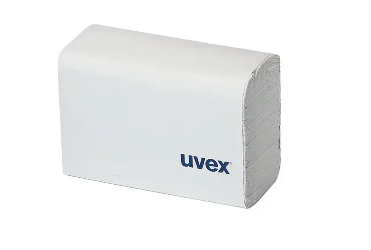 Brillenreinigungspapier Uvex silikonfrei im Pack à 700 Bl. zu Reinigunsstation UV9970.005