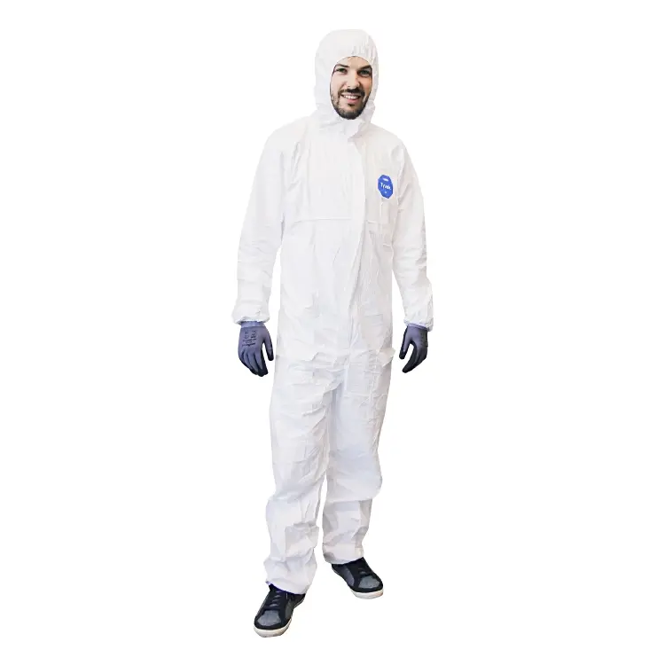 Schutzanzug Tyvek 100 Pocket mit Kapuze, Gummizug, Reissverschluss, 3 Taschen