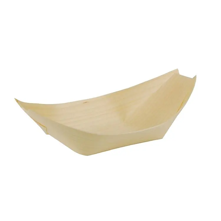Snackschale Papstar Pure Fingefood Holzschiffchen 14.0 x 8.2 cm