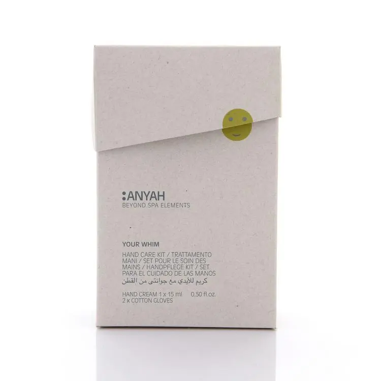 ANYAH Handpflegeset mit Handcreme und Baumwollhandschuhen, Karton à 80 Sets