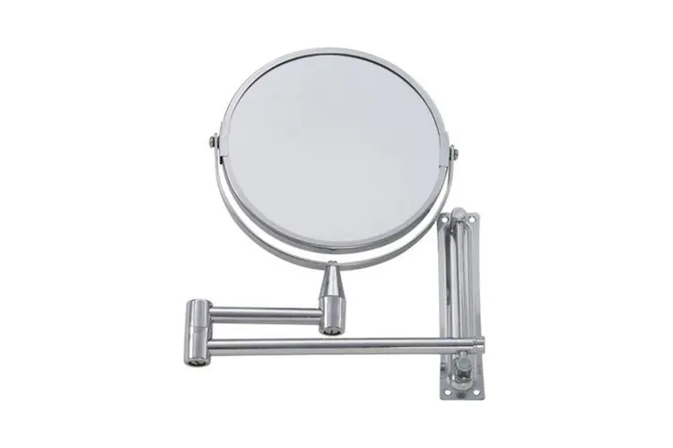 Kosmetikspiegel D. 20cmTeleskoparm 30cm, 1 x Spiegelnormal, 1 x Vergrösserung
