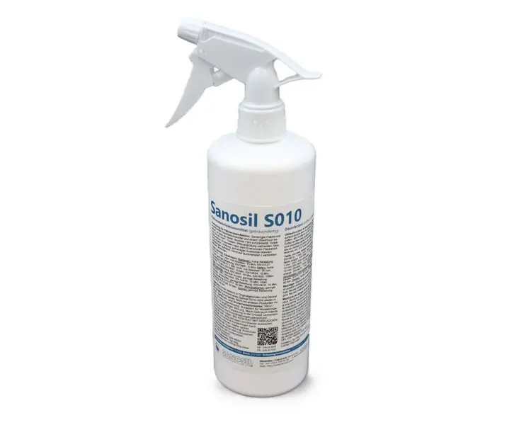 Flächendesinfektion Sanosil S010 für organisch belastete Oberflächen, Flasche à 1 Liter
