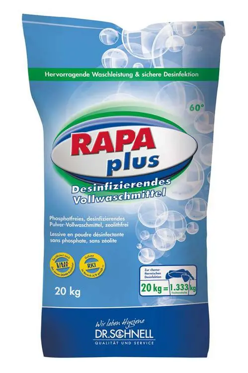 Vollwaschmittelpulver Rapa Plus Dr. Schnell im Sack à 20 Kg