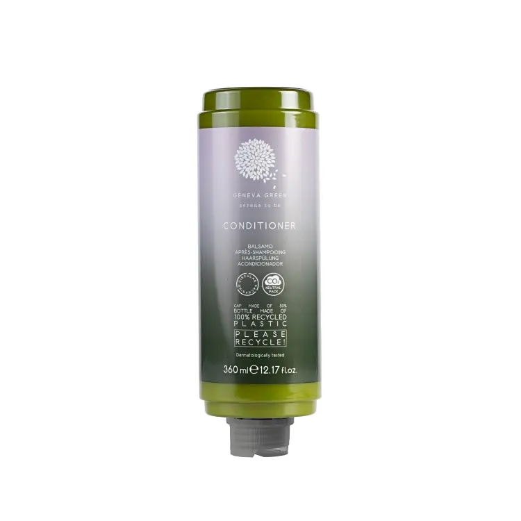 GENEVA GREEN Haarspülung 370ml Krt à 18 Flaschen, versiegelt Flasche aus recykliertem PET