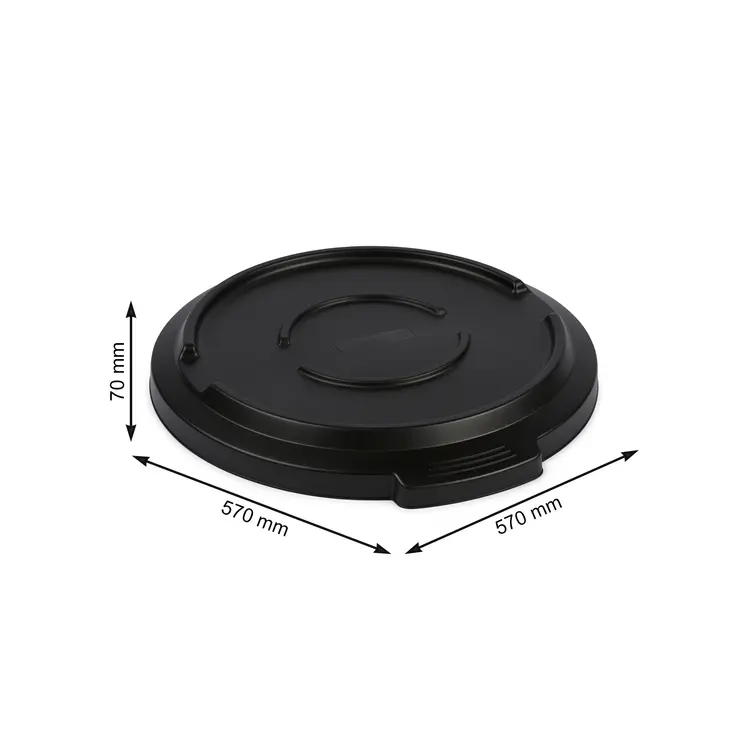 Deckel 120L zu Abfalleimer TITAN L, rund, ohne LochLxBxH: 570x570x70mm