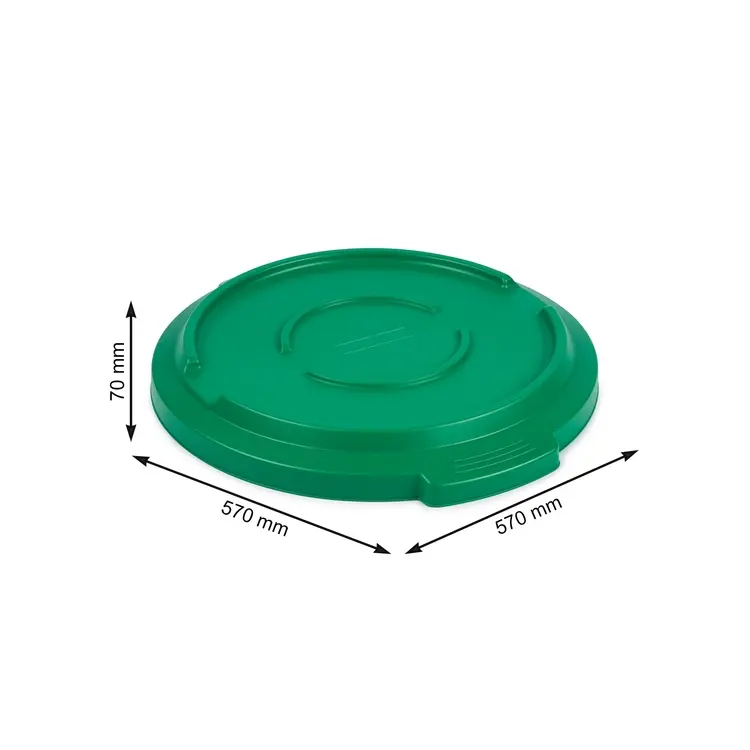Deckel 120L zu Abfalleimer TITAN L, rund, ohne LochLxBxH: 570x570x70mm