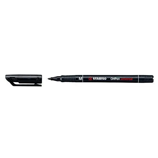 STABILO OHP Pen permanent 1mm in den Farben rot, grün, blau und schwarz