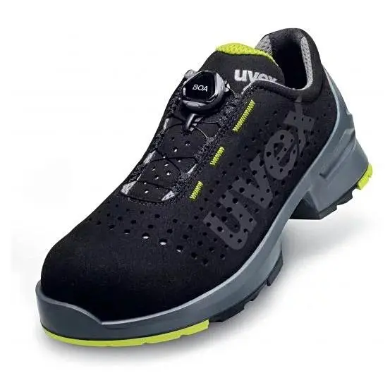 S1 Sicherheits-Halbschuh Uvex 1 / W10, S1 SRC ESD schwarz/gelb