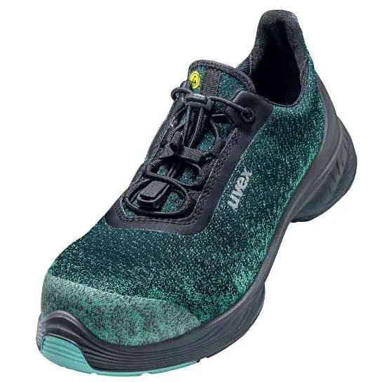 S1P Halbschuh Uvex 1 G2 grün 68242, planet, Weite 11 aus 100% recyceltem Polyester