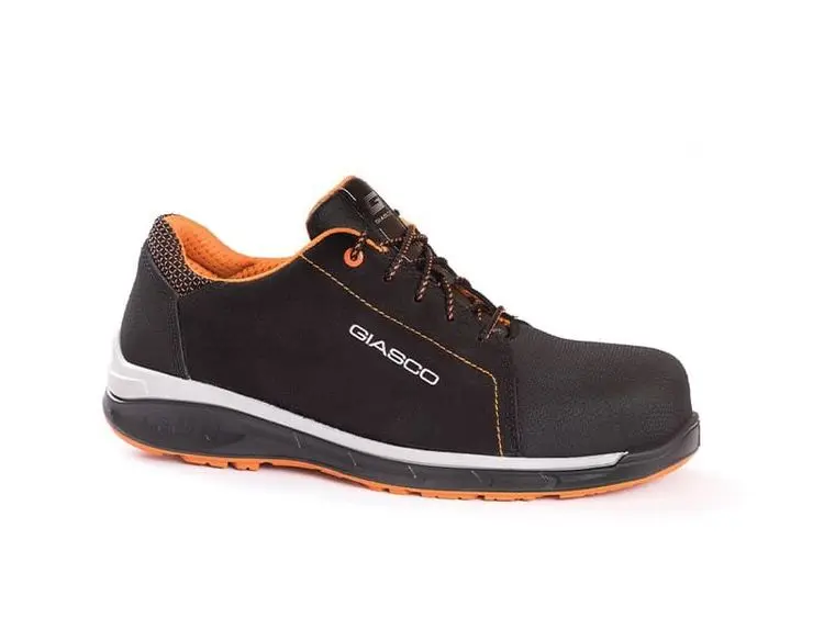 SB Halbschuh FLOW Giasco aus Velourleder und WRU-Leder schwarz, FO E P CI SRC