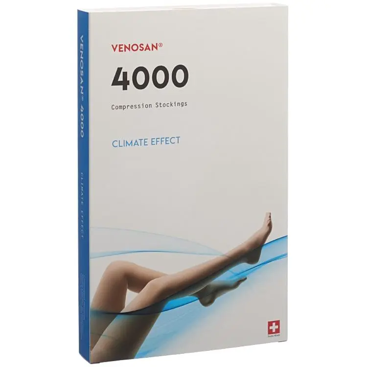 VENOSAN 4000 AD Ccl. 2 Grösse S/M/L/XL diverse Farben lang offener Fuss
