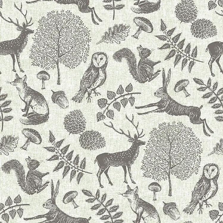 Servietten Mank Forest 40x40cm Linclass 1/4-Falz 6x50Stk.