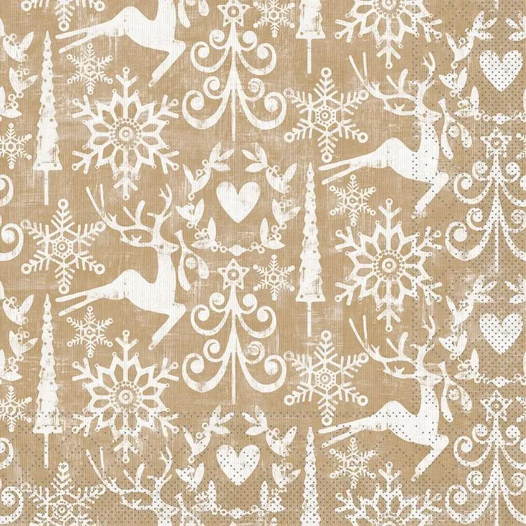 Motiv Servietten Tissue Mank 40 x 40cm 1/4 Falz 3-lagig mit verschiedenen Motiven