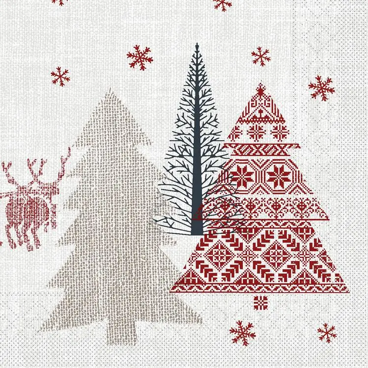 Motiv Servietten Tissue Mank 33 x 33 cm, 1/4 Falz mit verschiedenen Motiven
