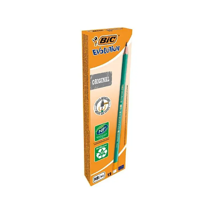 BIC Bleistift Evolution HB 880 mit Graphitmine HB N°2, Schachtel à 12 Stück