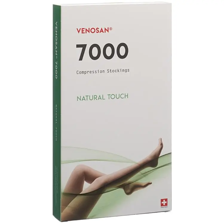 VENOSAN 7000 ADH Ccl. 2 Grösse L beige lang offener Fuss HR