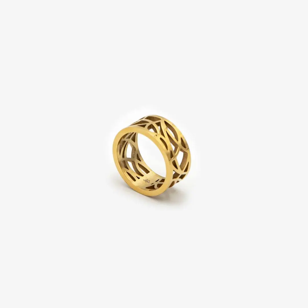 "Celtic" - 18K gold-plated ring