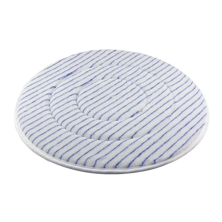 Padscheiben Microfaser weiss / blau